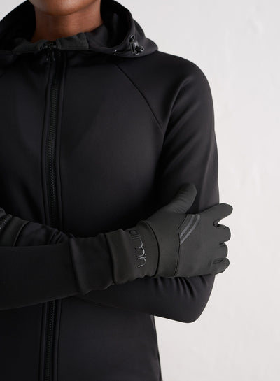 Black Pace Winter Running Gloves