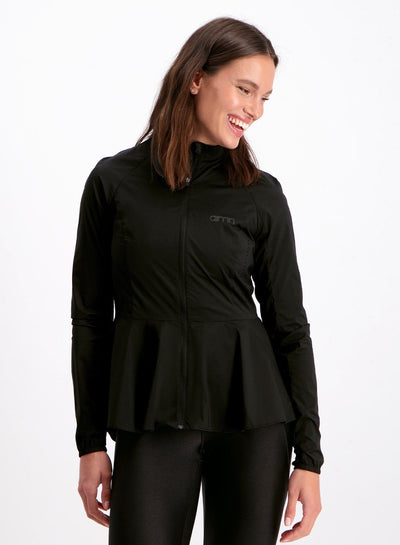 Black Pace Peplum Jacket AIM'N [XS - 5'8'']