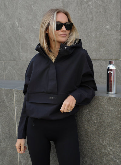 Black Waterproof Anorak