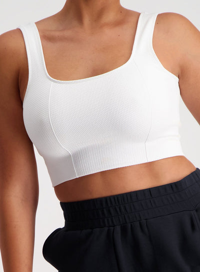 White Luxe Seamless Bra